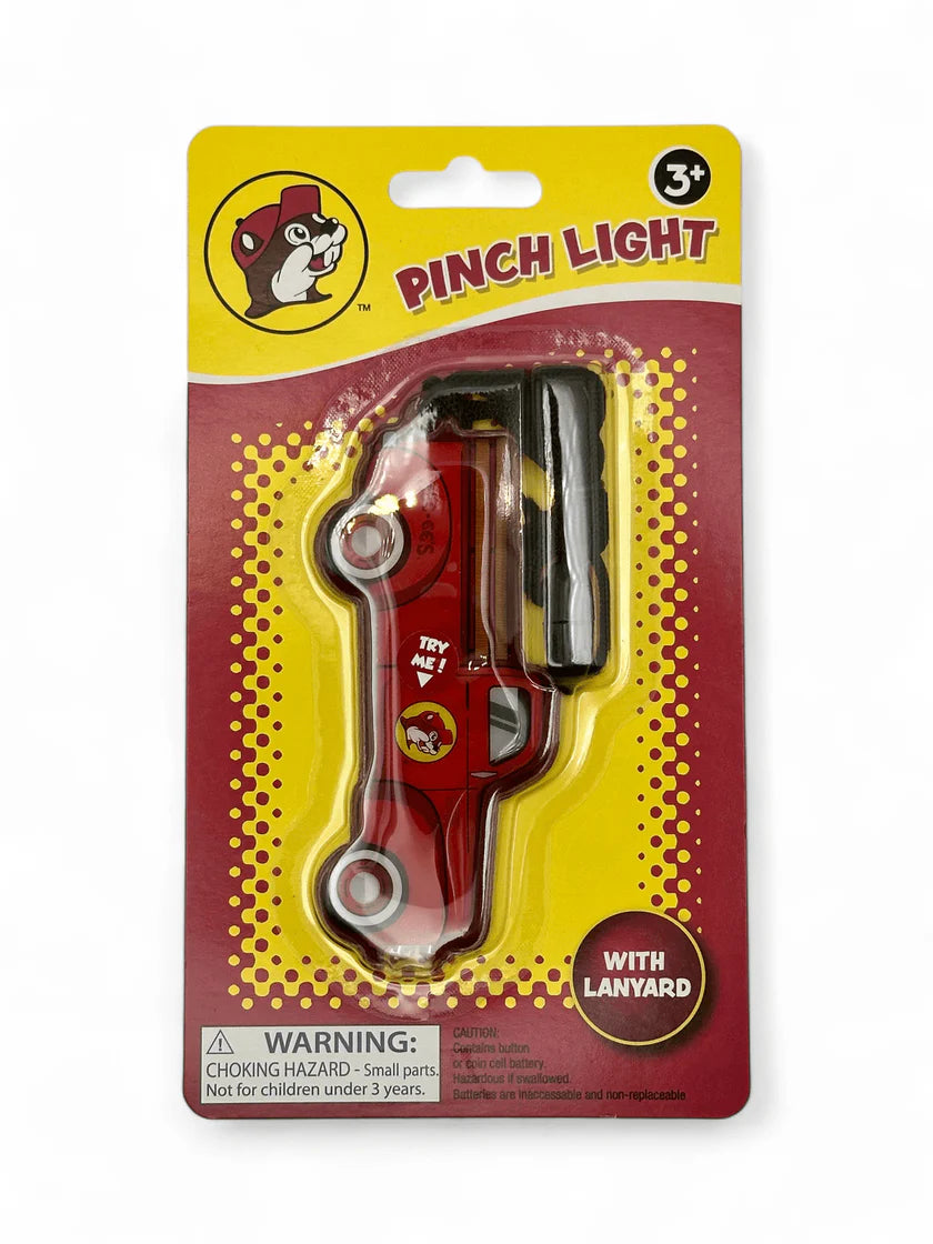 Buc-ee's Pinch Light Keychain - Travel Center Novelty Accessory