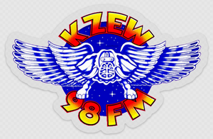 98 KZEW-FM Winged Zooloo Window Sticker