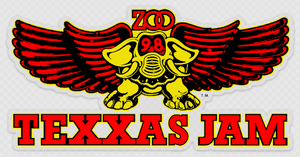 98 KZEW-FM Texxas Jam Window Sticker