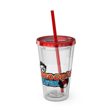 Load image into Gallery viewer, Records Geek Sunsplash Tumbler with Straw