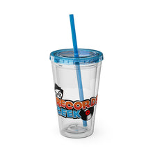 Load image into Gallery viewer, Records Geek Sunsplash Tumbler with Straw