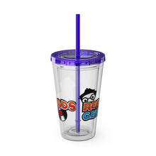 Load image into Gallery viewer, Records Geek Sunsplash Tumbler with Straw