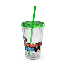 Load image into Gallery viewer, Records Geek Sunsplash Tumbler with Straw