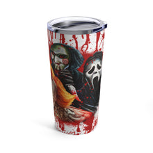 Load image into Gallery viewer, Horror Movie Icons Blood Splatter Tumbler 20 oz.