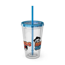 Load image into Gallery viewer, Records Geek Sunsplash Tumbler with Straw