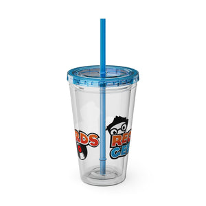 Records Geek Sunsplash Tumbler with Straw