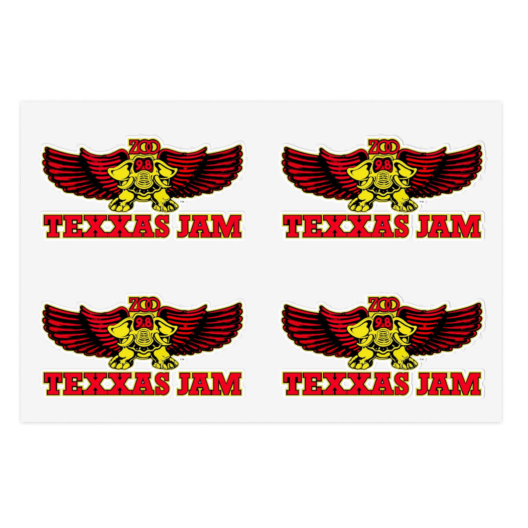 98 KZEW-FM Texxas Jam Sticker Sheets