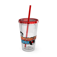 Load image into Gallery viewer, Records Geek Sunsplash Tumbler with Straw