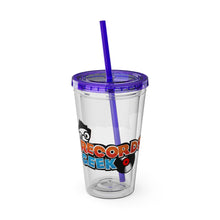 Load image into Gallery viewer, Records Geek Sunsplash Tumbler with Straw