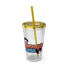 Load image into Gallery viewer, Records Geek Sunsplash Tumbler with Straw