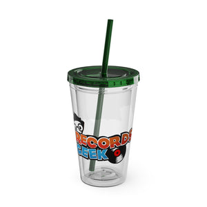 Records Geek Sunsplash Tumbler with Straw