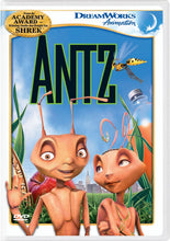 Load image into Gallery viewer, Antz DVD Cover Featuring Z and Princess Bala with the New York City Skyline