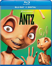 Load image into Gallery viewer, Antz Blu-ray Cover Featuring Z and Princess Bala with the New York City Skyline