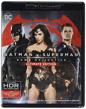 Load image into Gallery viewer, Batman v Superman Dawn of Justice 4K Ultra HD Cover Batman and Superman facing off DC Comics Warner Bros Action Movie
