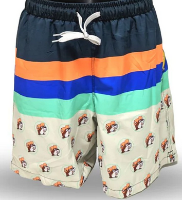 Buc-ee's Colorblock Stripe Swim Shorts