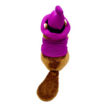 Load image into Gallery viewer, Buc-ee&#39;s 12-inch Bucky Beaver Halloween 2025 Purple Witch Plush Mascot