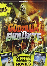 Load image into Gallery viewer, Godzilla vs. Biollante + Monster + Mega Shark vs. Giant Octopus (3 Movies)