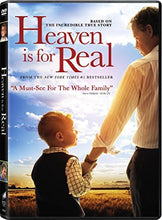 Load image into Gallery viewer, DVD cover of 'Heaven is for Real' with a man and child holding hands against a sky background.