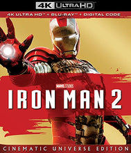 Load image into Gallery viewer, Iron Man 2 2010 4K Blu-ray DVD Marvel Studios Jon Favreau Robert Downey Jr Scarlett Johansson AC/DC