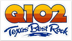 Q102 Texas Best Rock Window Sticker