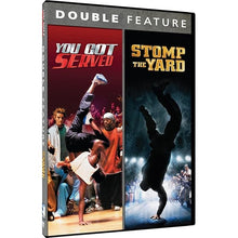 Load image into Gallery viewer, Double feature cover for You Got Served and Stomp The Yard showcasing dynamic breakdance and stepping poses.