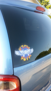 98 KZEW-FM Winged Zooloo Window Sticker