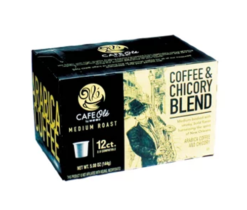 Cafe Ole by H-e-b Coffee & Chicory Blend Medium Roast Single Serve Coffee Cups