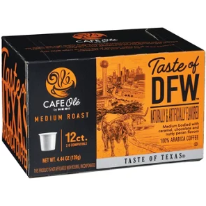 Cafe Ole by H‑E‑B Taste of DFW Medium Roast Single Serve Coffee Cups