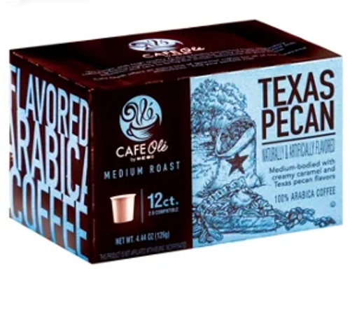 Cafe Ole by H‑E‑B Texas Pecan Medium Roast Single Serve Coffee Cups