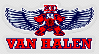 98 KZEW-FM Van Halen Window Sticker