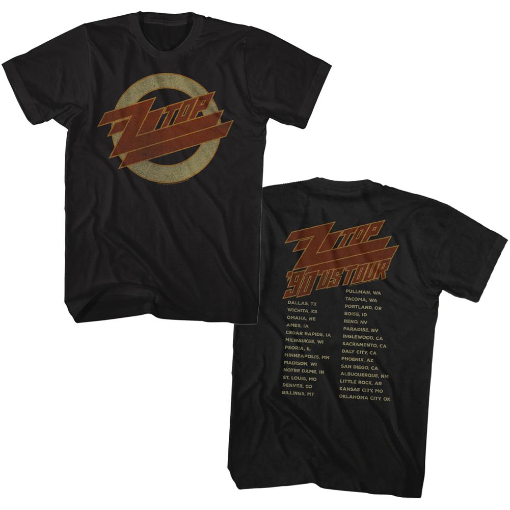 ZZ Top 1990 U.S. Tour T-Shirt